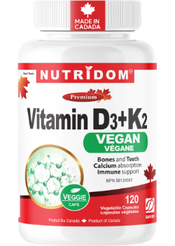 Vitamin D3 + K2 (Vegan) - 120 V-Caps