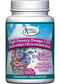 High Potency Omega-3 Oil - 100 Softgels