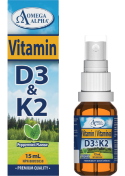 Vitamin D3 & K2 Spray (Peppermint) - 15ml