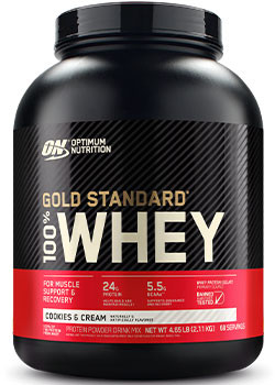 Gold Standard 100% Whey (Cookies & Cream) - 4.65lbs