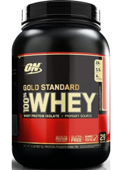 Gold Standard 100% Whey (Strawberry) - 454g + 454g FREE! - Optimum Nutrition