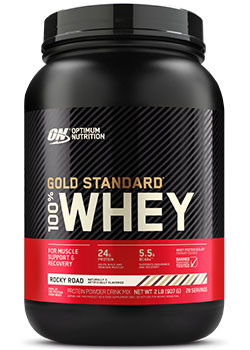 Gold Standard 100% Whey (Rocky Road) - 2lbs - Optimum Nutrition