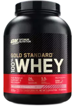 Gold Standard 100% Whey (Delicious Strawberry) - 5lbs