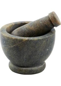 Natural Soapstone Mortar & Pestle (4 Inch) - 1 Set