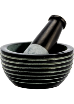 Zen Soapstone Mortar & Pestle (4 Inch) - 1 Set
