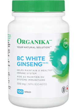 BC White Ginseng 500mg - 100 Caps - Organika