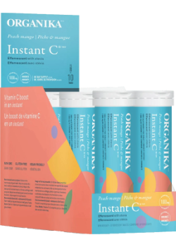 Instant C Effervescent (Peach Mango) - 8 Tubes x 10 Tabs