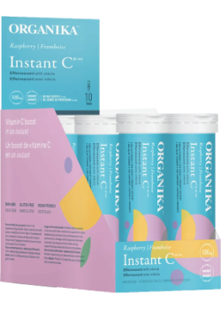 Instant C Effervescent (Raspberry) - 8 Tubes x 10 Tabs