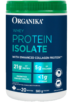Whey Protein Isolate With Collagen Protein (Unflavoured) - 580g