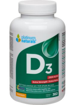 Vitamin D3 2,500iu Extra Strength - 360 Softgels