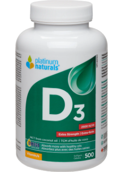 Vitamin D3 2,500iu Extra Strength - 500 Softgels