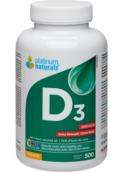 Vitamin D3 2,500iu Extra Strength - 500 Softgels