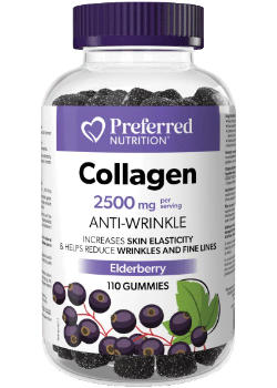 Collagen 2500mg (Elderberry) - 110 Gummies