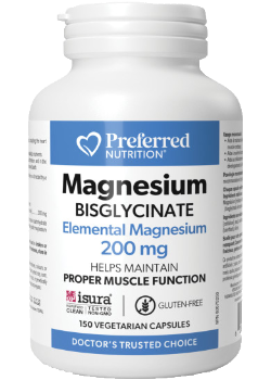 Magnesium Bisglycinate 200mg - 150 V-Caps