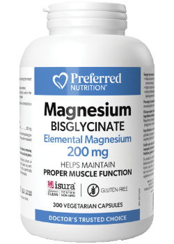 Magnesium Bisglycinate 200mg - 300 V-Caps