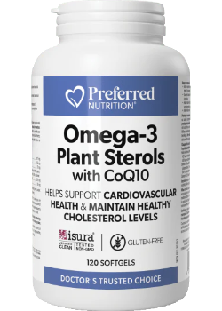 Omega-3 Plant Sterols With CoQ10 - 120 Softgels