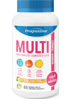 Progressive Chewable Multi Adult Women - 60 Chew Tabs