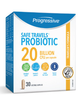 Safe Travels™ Probiotic 20 Billion - 30 V-Caps - Progressive Safe Travels™ Probiotic 20 Billion - 30 V-Caps - Progressive
