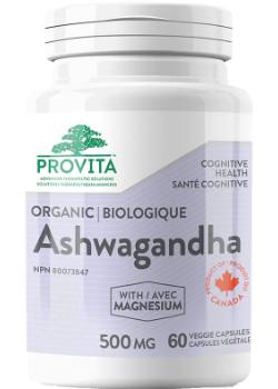 Ashwagandha With Magnesium 500mg (Organic) - 60 V-Caps