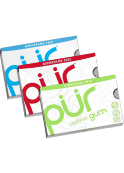 Pur Gum (Mixed Flavour Aspartame Free) Trio - 3 x 9 Pieces