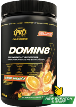DOMIN8 Pre-Workout (Orange Krush'd) - 520g