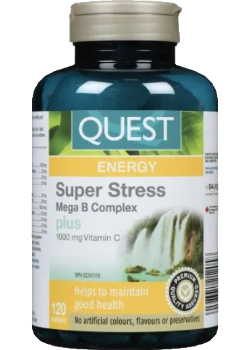 Super Stress B-Complex+ C 1,000mg - 120 Tabs