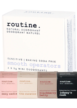 Smooth Operator Minis Kit (Baking Soda Free Natural Deodorants) - 4 x 5g