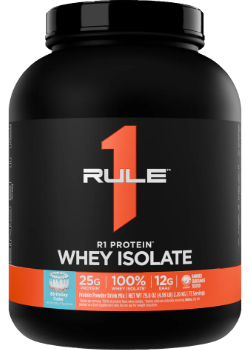 R1 Protein Whey Isolate (Birthday Cake) - 5Lbs
