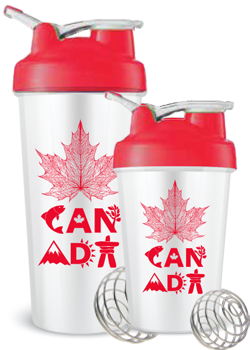 Canada Day Shaker Duo (Red) - 700 + 450ml