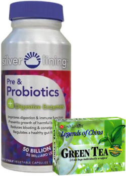 Prebiotic And Probiotic Digestive Enzymes - 120 Caps + BONUS