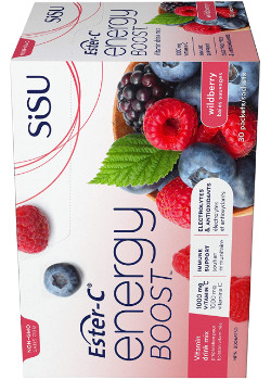 Ester-C Energy Boost To Go (Wildberry) - 30 Packets - Sisu