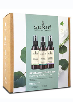 Revitalize Your Skin (Hydrating Mist Toner Trio Green Tea Original & Lavender) - 3 x 125ml - Sukin