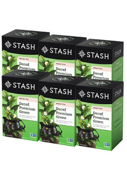 Decaf Premium Green (Green Tea) - 18 Tea Bags x 6 Boxes