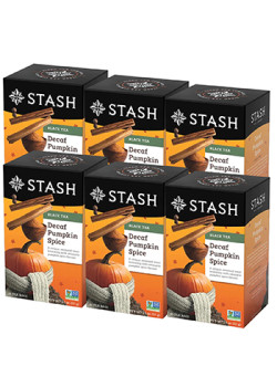 Decaf Pumpkin Spice (Black Tea) - 18 Tea Bags x 6 Boxes