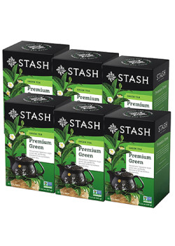 Premium Green (Green Tea) - 20 Tea Bags x 6 Boxes