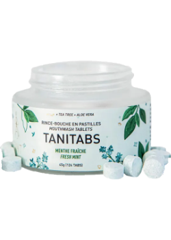 Tanitabs Mouthwash Tablets (Fresh Mint, Jar) - 124 Tabs