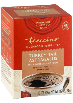Mushroom Herbal Tea (Turkey Tail Astragalus) - 10 Tea Bags