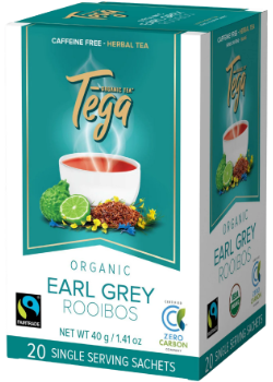 Organic Earl Grey Rooibos (Herbal Tea Fair-Trade) - 20 Tea Bags 