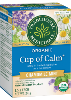 Organic Cup Of Calm Tea (Chamomile Mint) - 16 Tea Bags