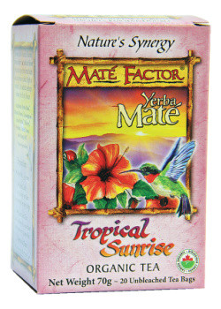 Organic Mate Tea (Tropical Sunrise) - 20 Tea Bags - Mate Factors