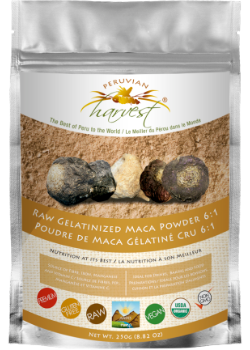 Peruvian Harvest Raw Gelatinized Maca Powder 6:1 - 250g