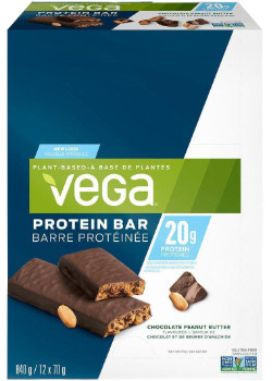 Vega 20g Protein Bar (Chocolate Peanut Butter) - 12 X 70g - Vega