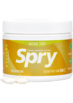 Spry Natural Fruit Gum - 100 Pieces
