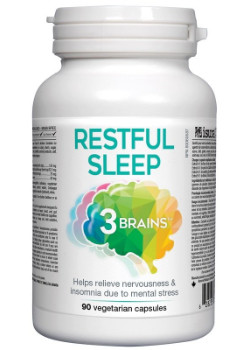 3 Brains Restful Sleep - 90 Vcaps | NationalNutrition.ca