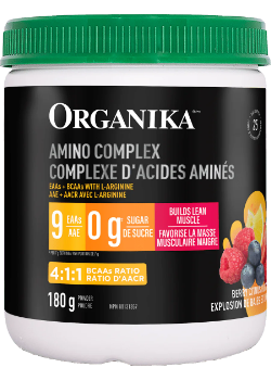 Buy Organika Amino Complex (Berry Citrus Burst) - 180g at  NationalNutrition.ca