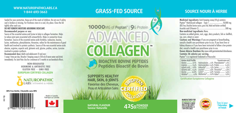 Advanced Collagen (Bovine Source Natural Flavour) - 425g + BONUS