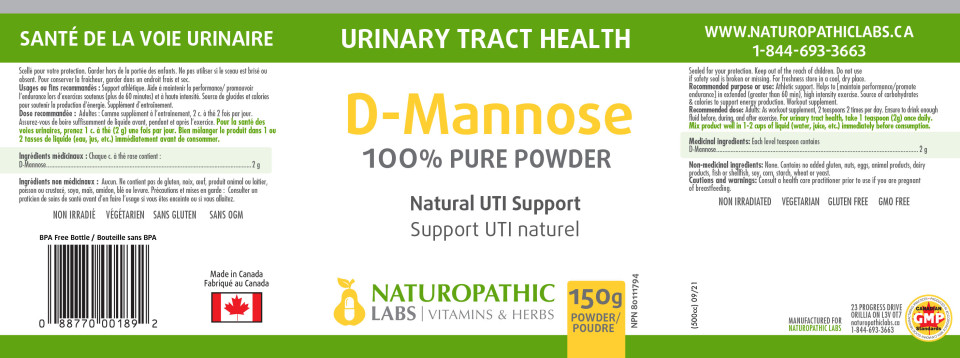 D-Mannose Powder (100% Pure) - 150g