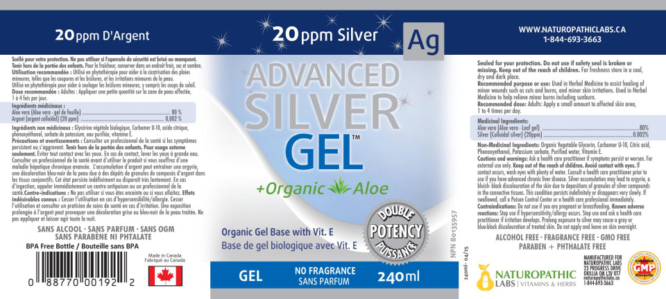Advanced Silver Gel - 240 + 120ml FREE