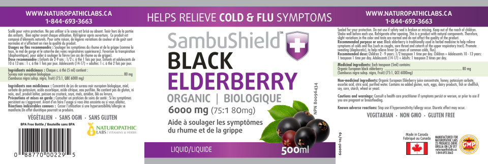 Sambushield Black Elderberry Syrup (Organic) - 500 + 200ml FREE