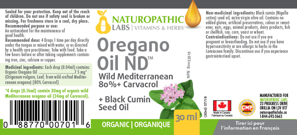 Wild Oregano Oil (Organic) - 30ml